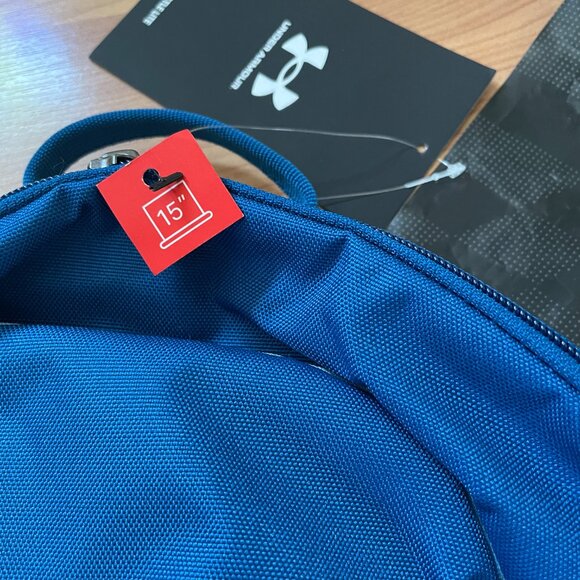 FIRM. Under Armour Storm TEAL Hustle Lite backpack Laptop bag, College, Camping - Picture 9 of 15